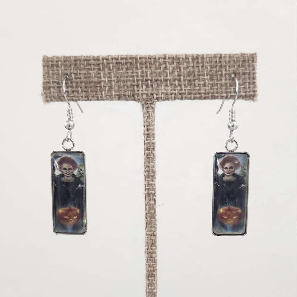 ​Halloween Hocus Pocus Mary Sanderson Pumpkin Earrings